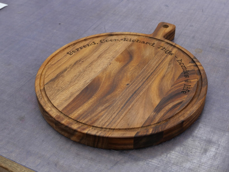 Serveerplank rond Teakhout BD