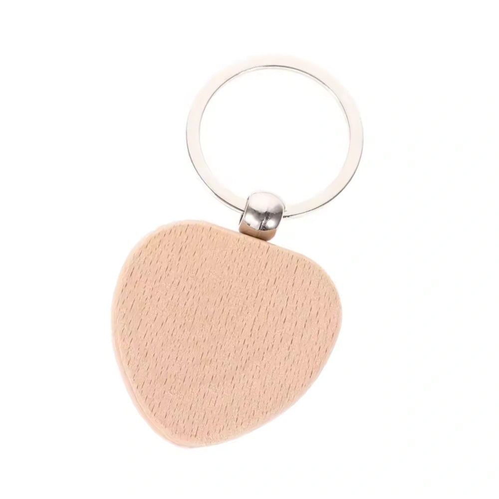 Houten Sleutelhanger Hart