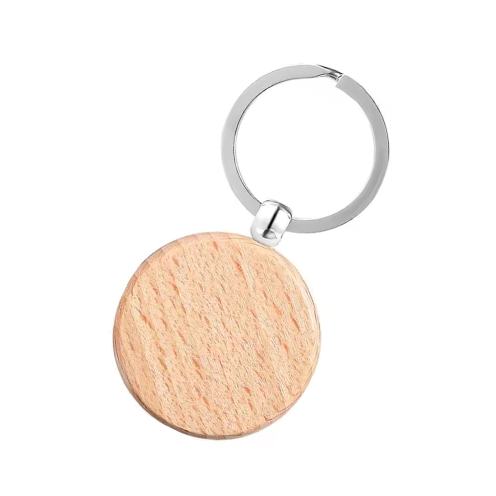 Houten Sleutelhanger Rond