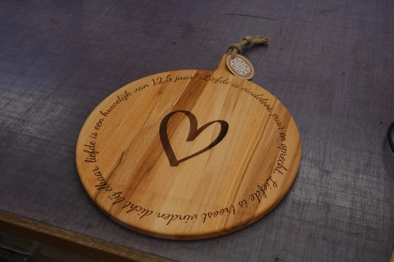 Serveerplank rond Beuken XL BD