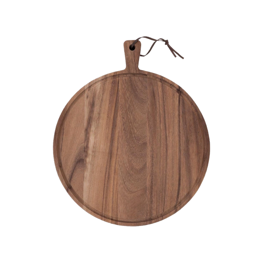 Serveerplank rond Teakhout BD XL